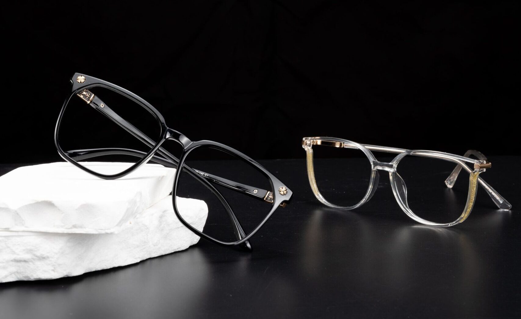 Eyeglass frames in assorted colors